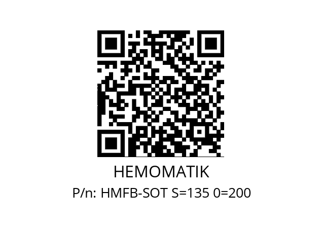   HEMOMATIK HMFB-SOT S=135 0=200