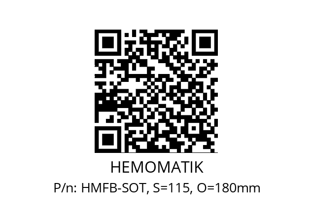   HEMOMATIK HMFB-SOT, S=115, O=180mm