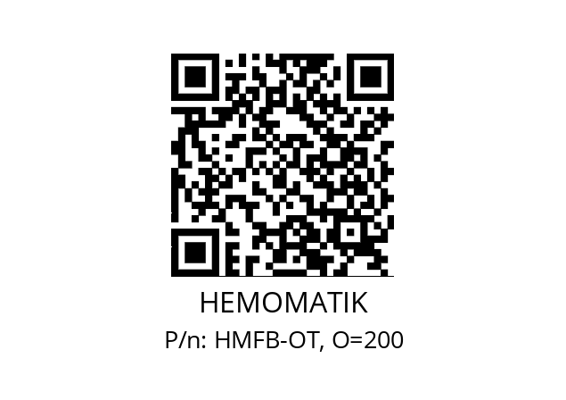   HEMOMATIK HMFB-OT, O=200