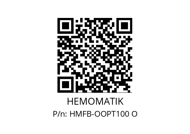   HEMOMATIK HMFB-OOPT100 O