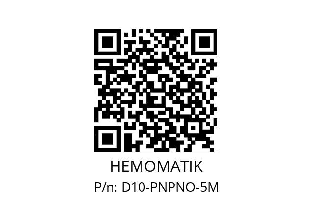   HEMOMATIK D10-PNPNO-5M