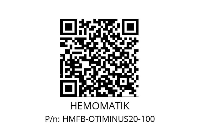   HEMOMATIK HMFB-OTIMINUS20-100