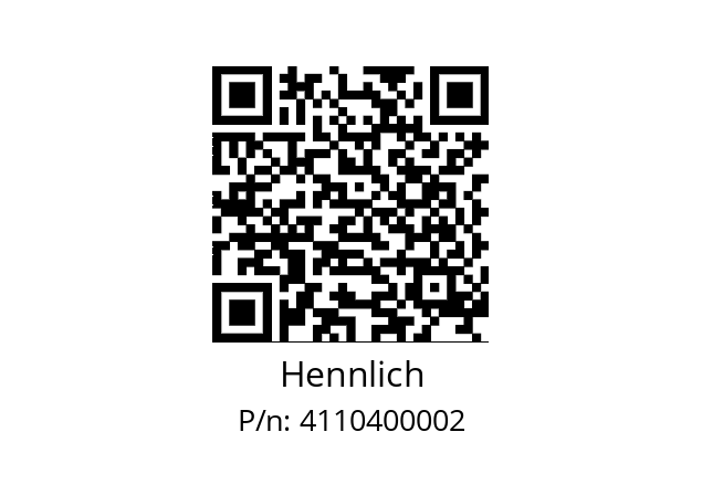   Hennlich 4110400002