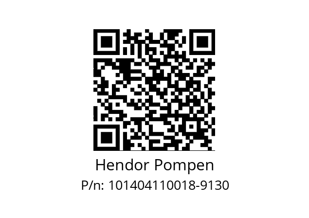   Hendor Pompen 101404110018-9130