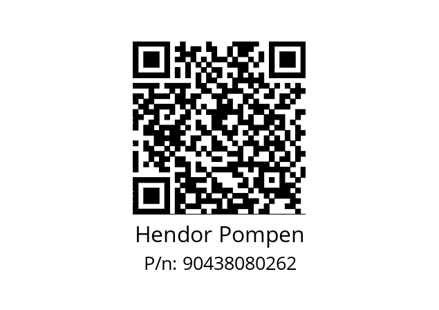   Hendor Pompen 90438080262