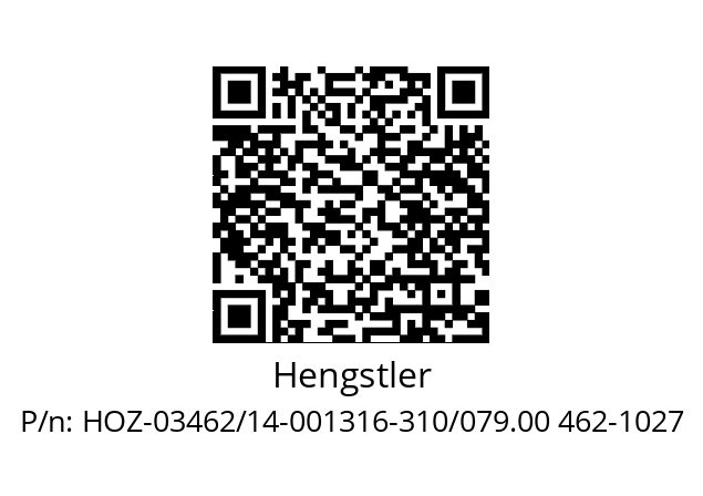   Hengstler HOZ-03462/14-001316-310/079.00 462-1027