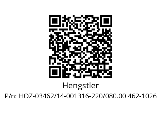   Hengstler HOZ-03462/14-001316-220/080.00 462-1026