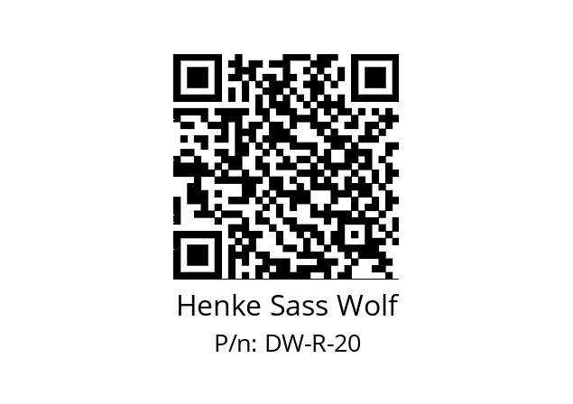   Henke Sass Wolf DW-R-20