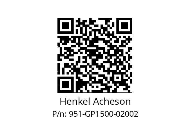   Henkel Acheson 951-GP1500-02002