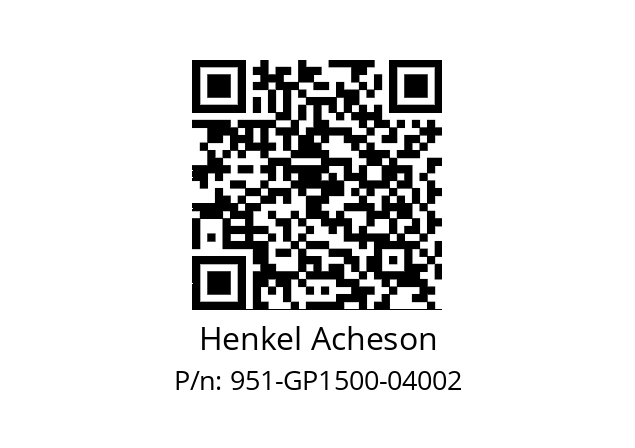   Henkel Acheson 951-GP1500-04002