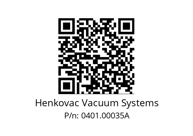   Henkovac Vacuum Systems 0401.00035A