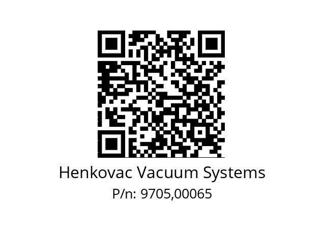   Henkovac Vacuum Systems 9705,00065