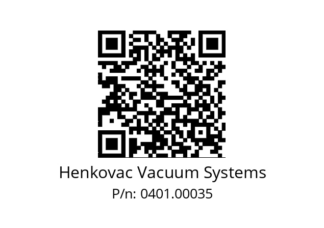   Henkovac Vacuum Systems 0401.00035