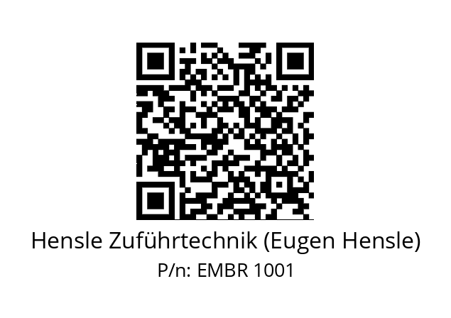   Hensle Zuführtechnik (Eugen Hensle) EMBR 1001