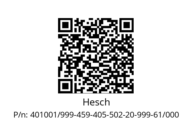   Hesch 401001/999-459-405-502-20-999-61/000