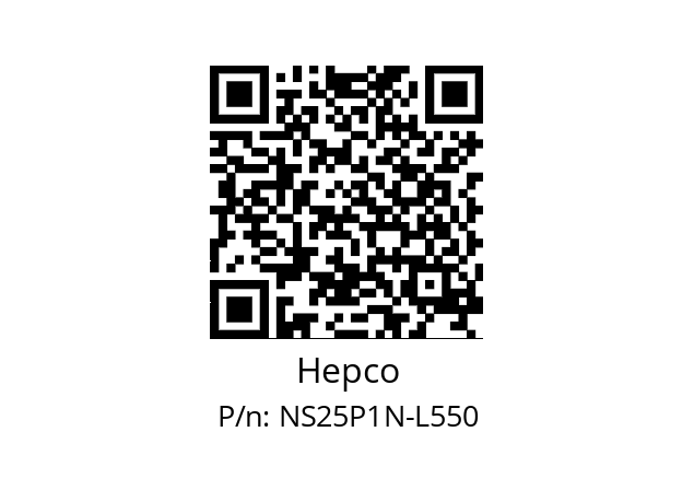   Hepco NS25P1N-L550