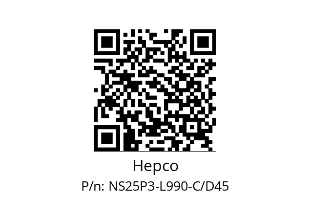   Hepco NS25P3-L990-C/D45