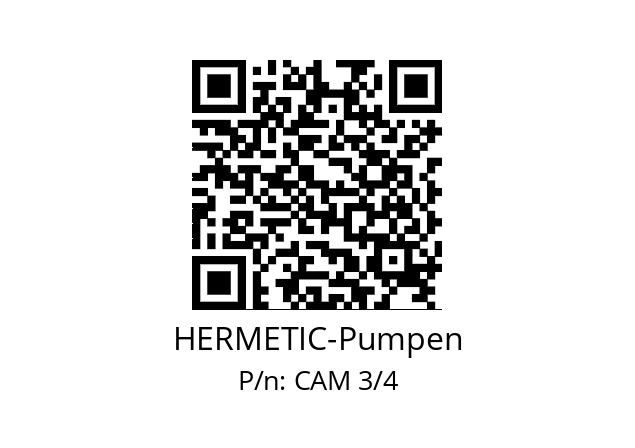  K0173 HERMETIC-Pumpen CAM 3/4