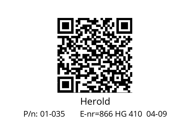   Herold 01-035       E-nr=866 HG 410  04-09