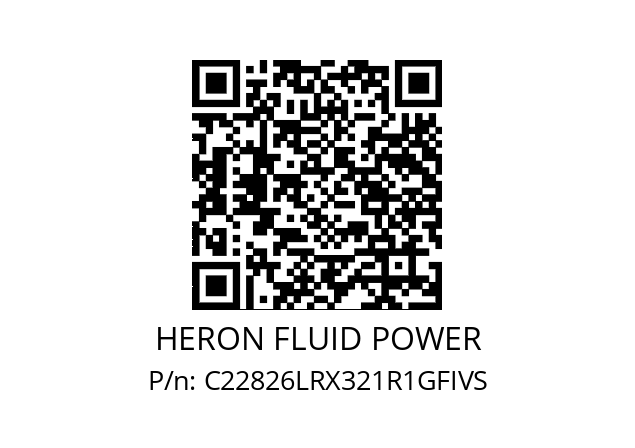   HERON FLUID POWER C22826LRX321R1GFIVS