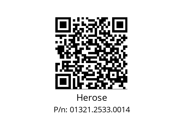   Herose 01321.2533.0014