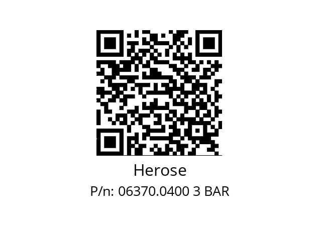   Herose 06370.0400 3 BAR