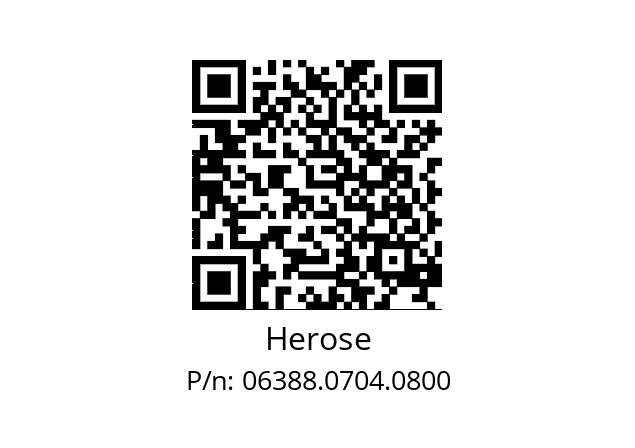   Herose 06388.0704.0800