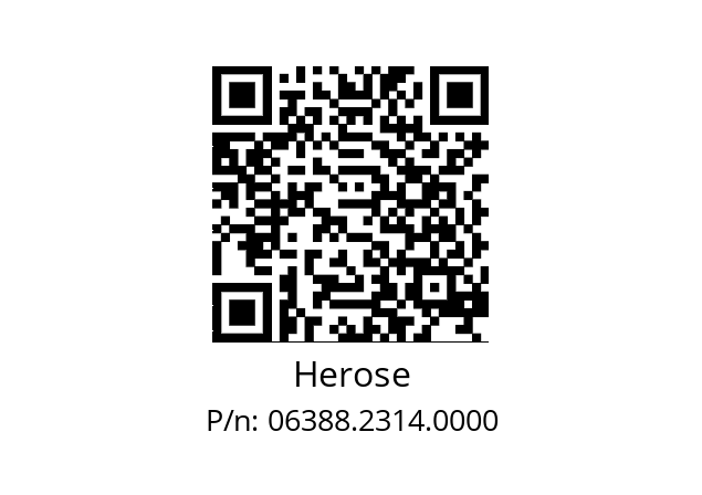   Herose 06388.2314.0000