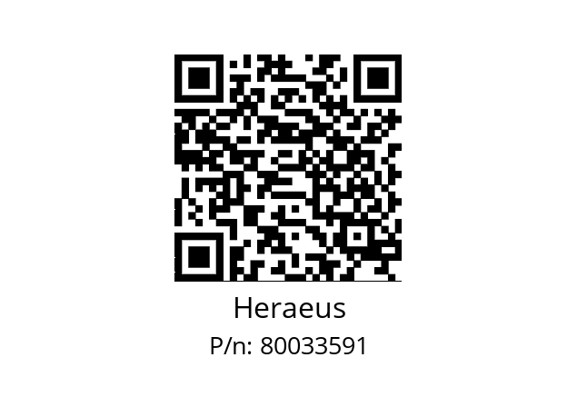   Heraeus 80033591