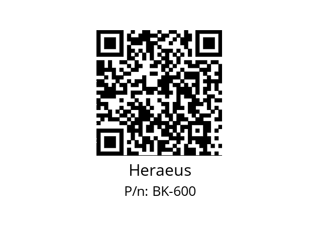   Heraeus BK-600