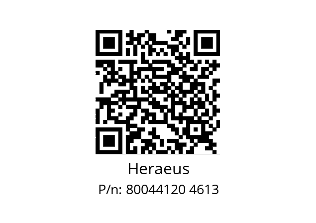   Heraeus 80044120 4613