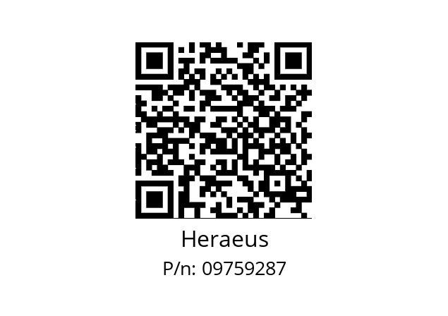   Heraeus 09759287