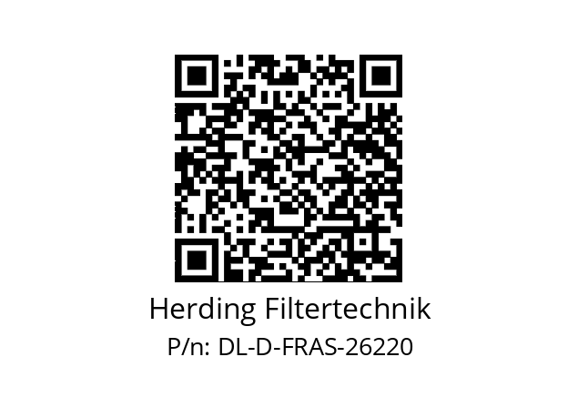   Herding Filtertechnik DL-D-FRAS-26220