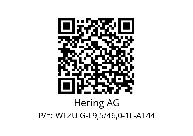   Hering AG WTZU G-I 9,5/46,0-1L-A144