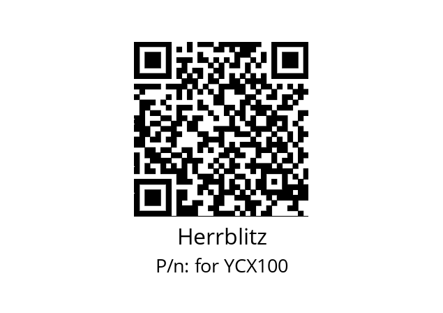   Herrblitz for YCX100