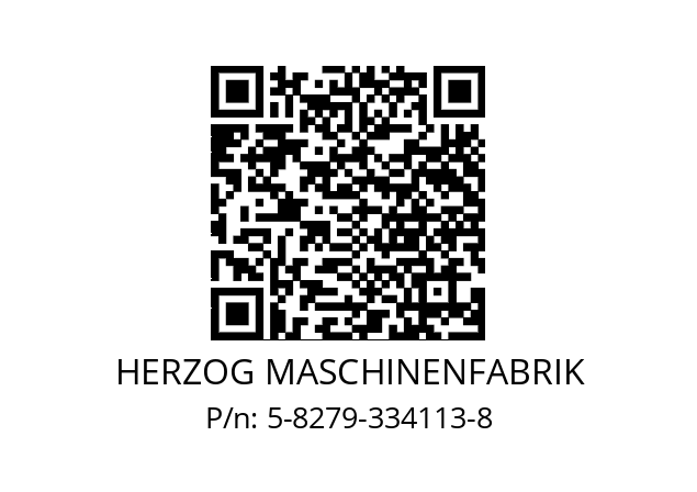   HERZOG MASCHINENFABRIK 5-8279-334113-8