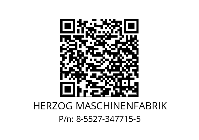   HERZOG MASCHINENFABRIK 8-5527-347715-5