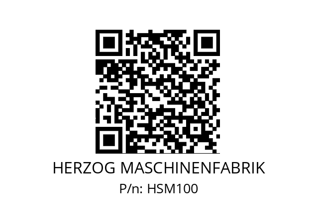   HERZOG MASCHINENFABRIK HSM100