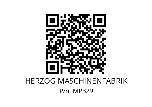   HERZOG MASCHINENFABRIK MP329