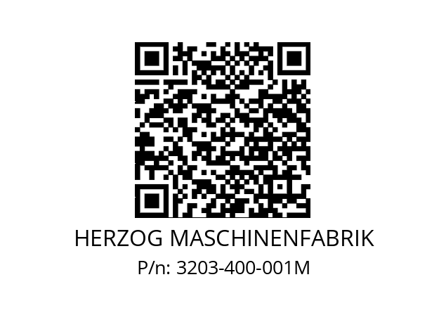   HERZOG MASCHINENFABRIK 3203-400-001M