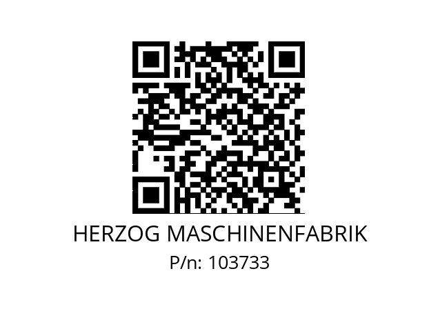   HERZOG MASCHINENFABRIK 103733