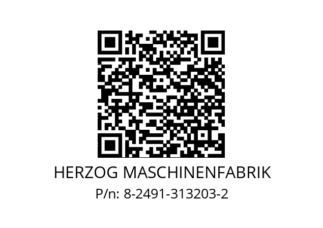   HERZOG MASCHINENFABRIK 8-2491-313203-2