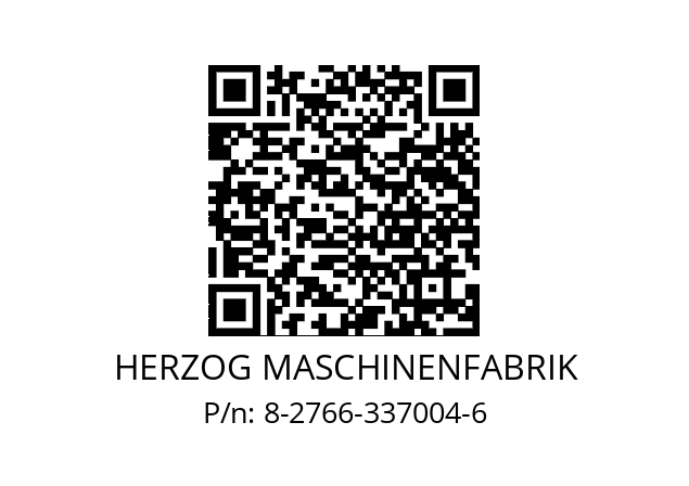   HERZOG MASCHINENFABRIK 8-2766-337004-6