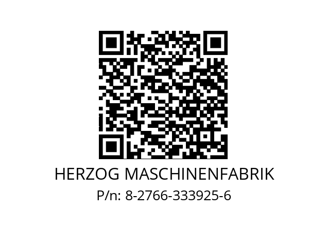   HERZOG MASCHINENFABRIK 8-2766-333925-6