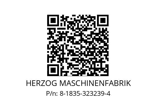   HERZOG MASCHINENFABRIK 8-1835-323239-4