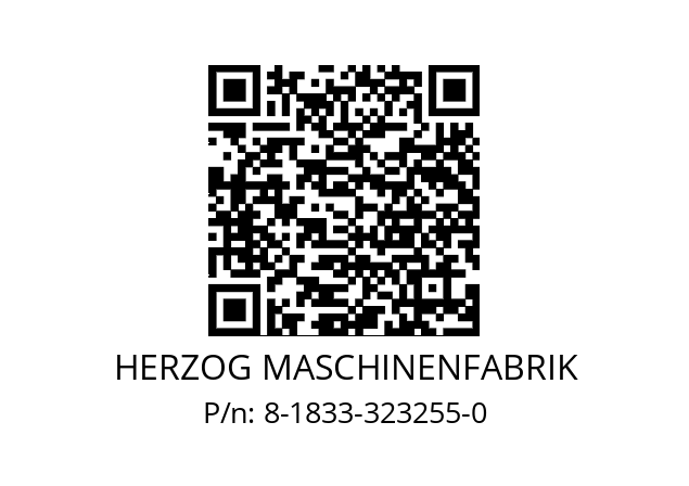   HERZOG MASCHINENFABRIK 8-1833-323255-0