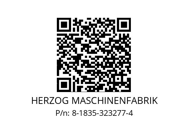   HERZOG MASCHINENFABRIK 8-1835-323277-4