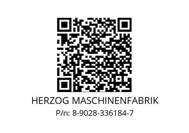   HERZOG MASCHINENFABRIK 8-9028-336184-7