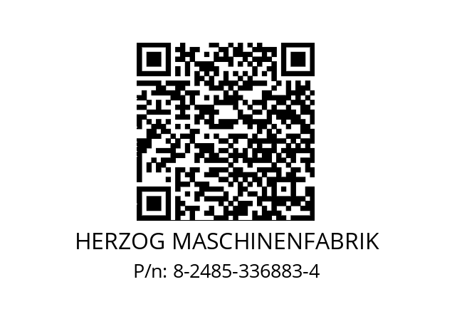   HERZOG MASCHINENFABRIK 8-2485-336883-4