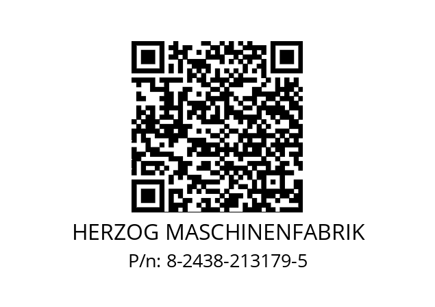   HERZOG MASCHINENFABRIK 8-2438-213179-5